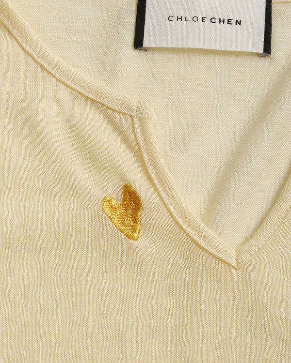 V Neck Long Sleeve Top