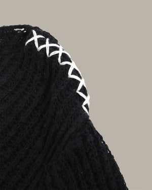 Stitch Accent Knit Sweater