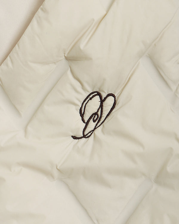 Heart Embroidered Puffer Vest