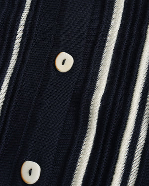 [E] Striped Sleeveless Knit Top