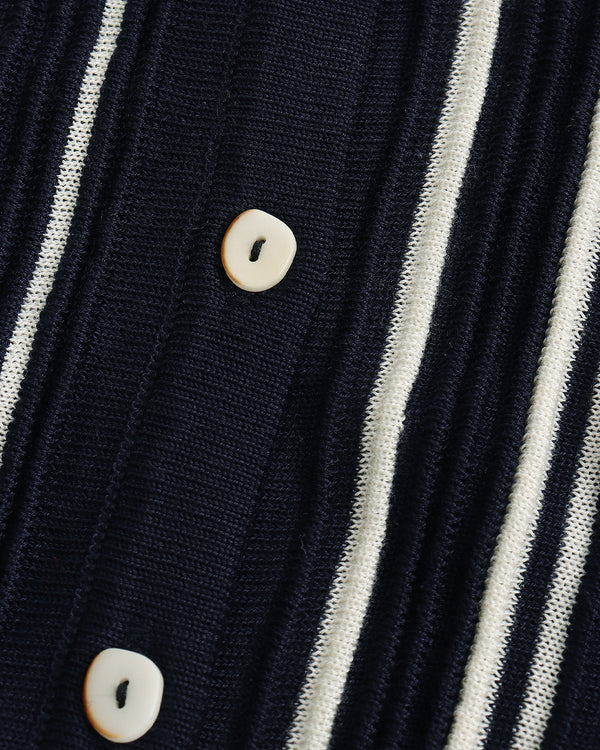 [E] Striped Sleeveless Knit Top