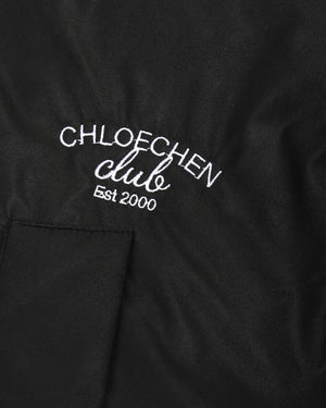 Embroidered Contrast Collar Down Jacket