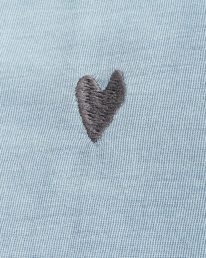 Heart Embroidery Wool T-Shirt