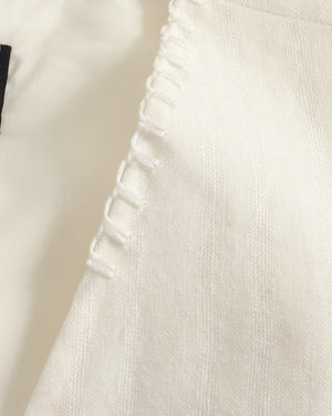 Stitched Detail Linen Vest