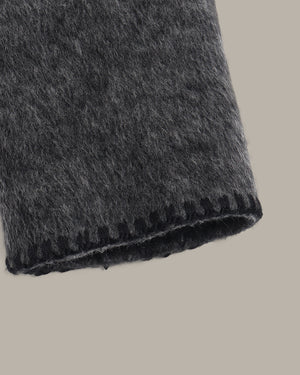 戗驳领中长款大衣