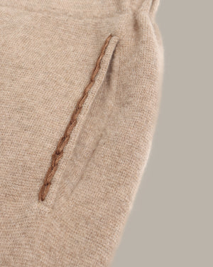 羊绒阔腿针织裤