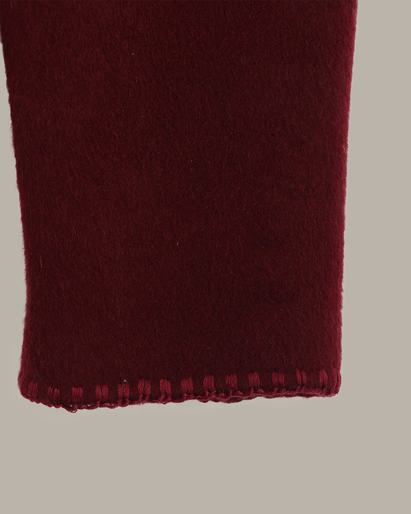 戗驳领中长款大衣