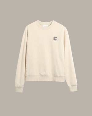 C字刺繡休閒衛衣