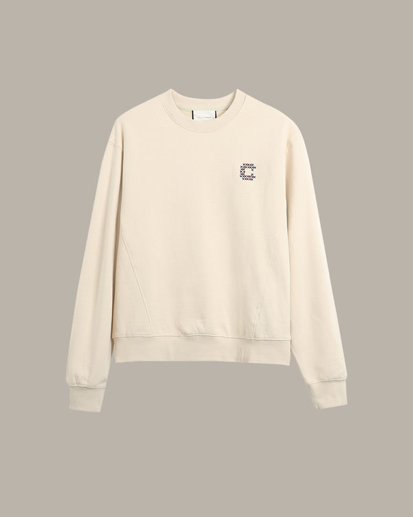 C字刺繡休閒衛衣