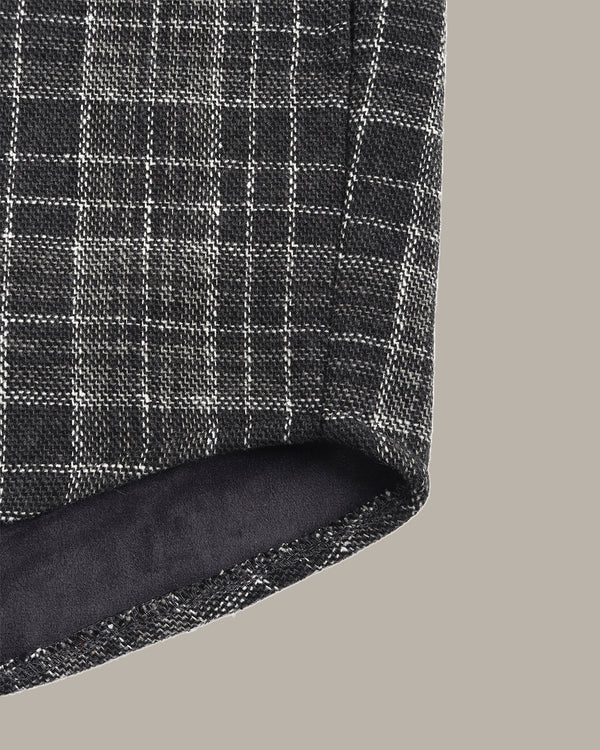 格紋法蘭絨襯衫外套