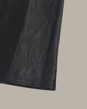 Faux Leather Skirt