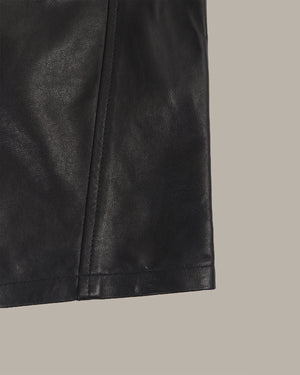 Leg-Slimming Leather Pants
