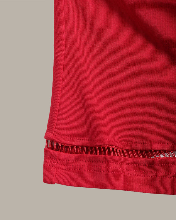 Cut Out Hem Off shoulder top