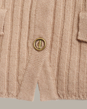 V-Neck Ribbed Knit Vest