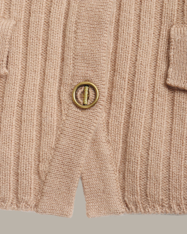 V-Neck Ribbed Knit Vest