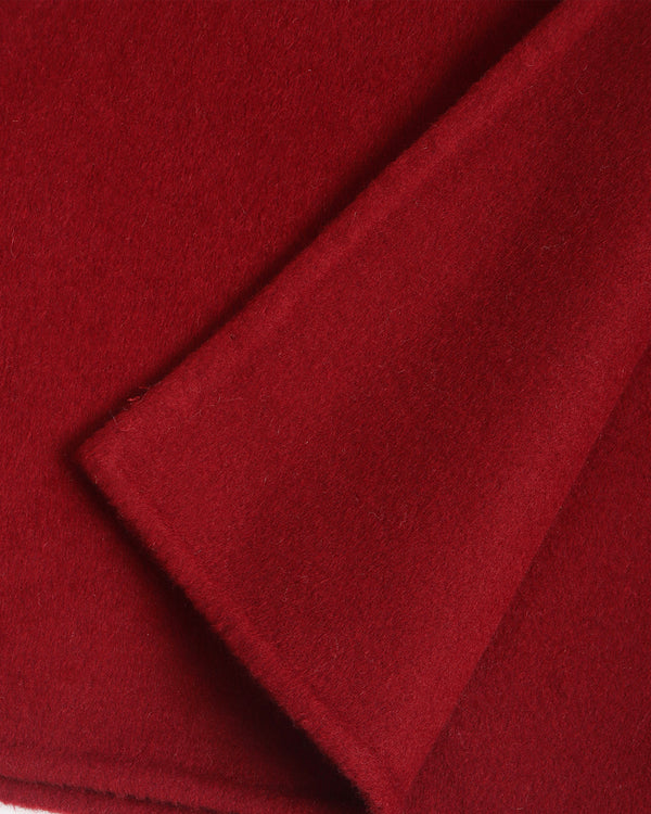 Long Wool Coat With Belt