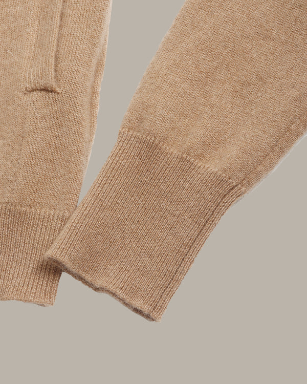 Cashmere Zip-Up Hoodie Cardigan