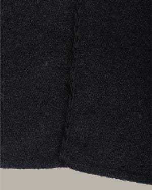 Long Wool Overcoat With Belt