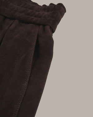 Stretchable Waist Suede Shorts
