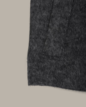 戗驳领中长款大衣