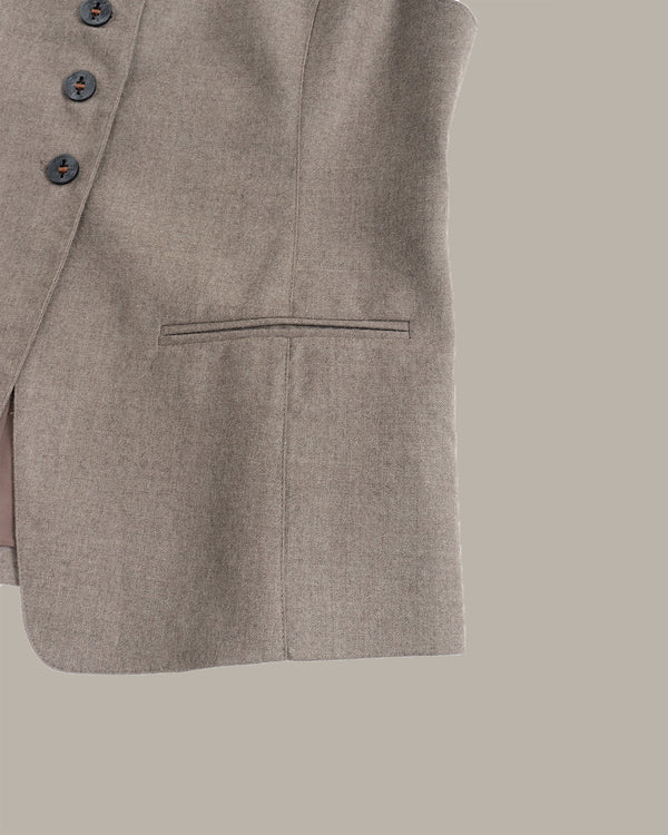 Wool Button-Up Vest