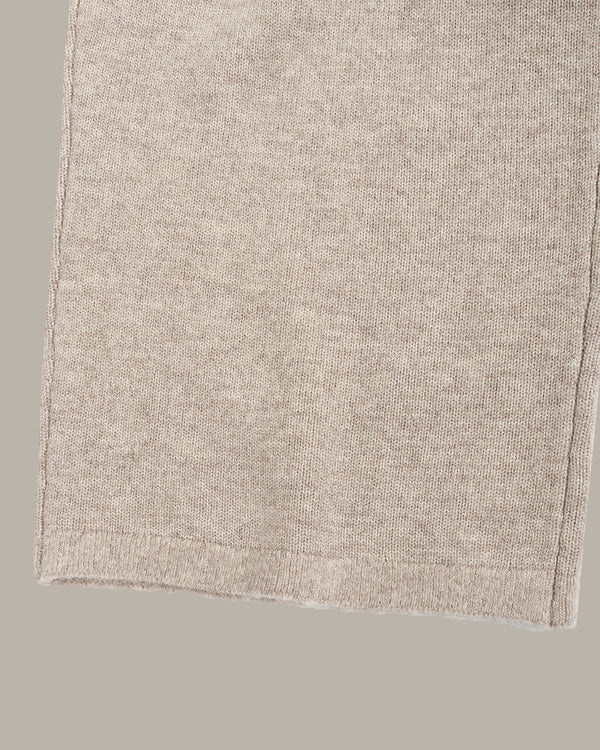 羊毛阔腿针织裤