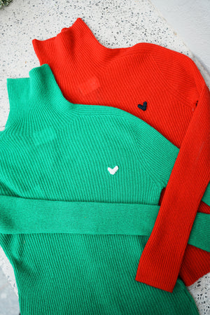 羊絨高領針織上衣