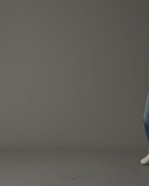 愛心刺繡條紋襯衫